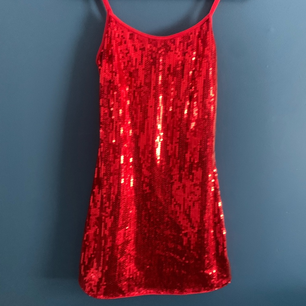 Red women’s dress